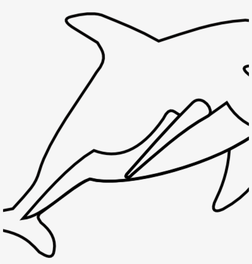 Detail Cute Dolphin Clipart Black And White Nomer 27