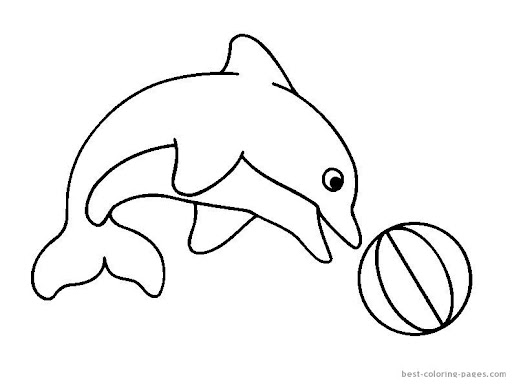 Detail Cute Dolphin Clipart Black And White Nomer 34