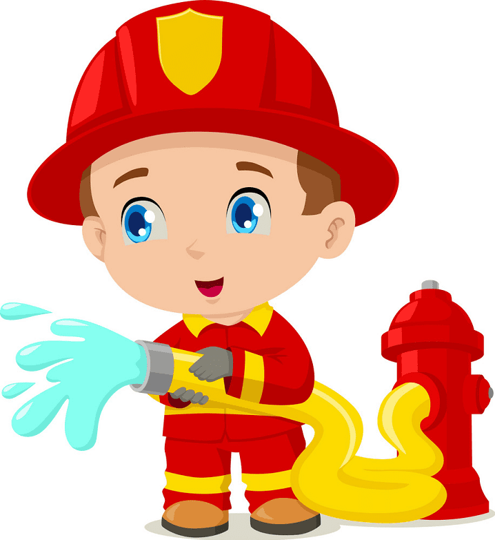 Detail Cute Firefighter Clipart Nomer 14