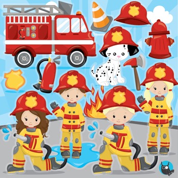 Detail Cute Firefighter Clipart Nomer 28