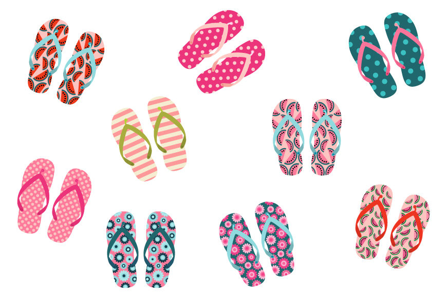 Detail Cute Flip Flop Clipart Nomer 20