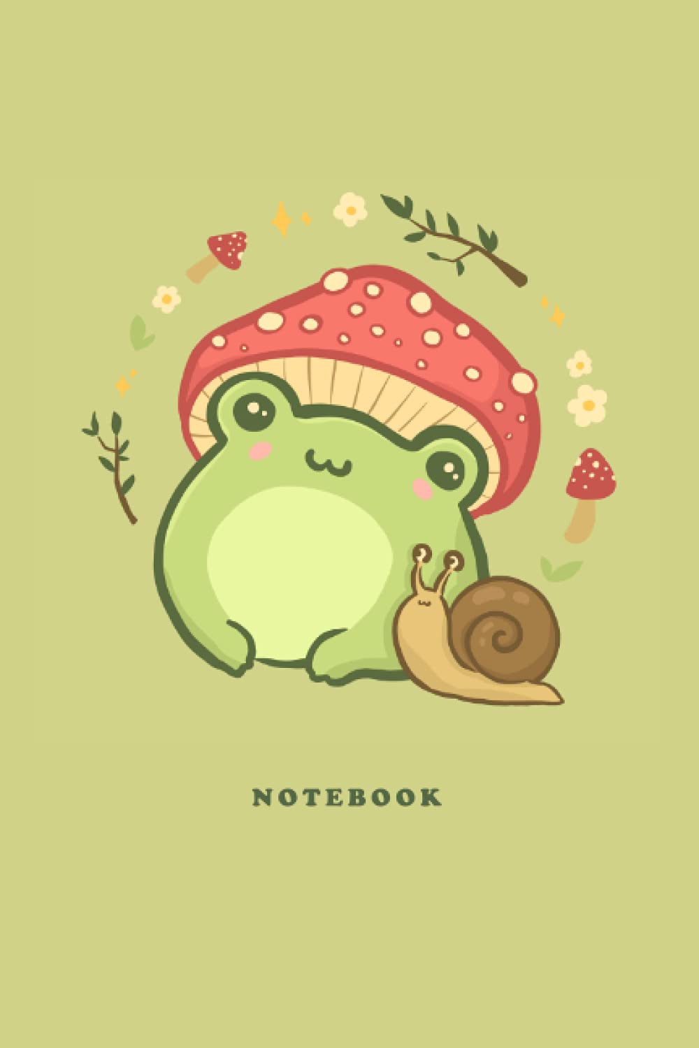 Cute Frog With Mushroom Hat - KibrisPDR