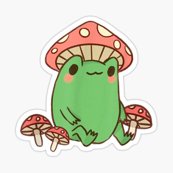 Detail Cute Frog With Mushroom Hat Nomer 17