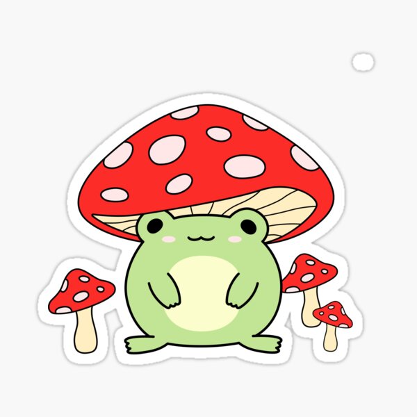 Detail Cute Frog With Mushroom Hat Nomer 3