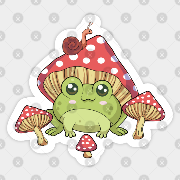 Detail Cute Frog With Mushroom Hat Nomer 31