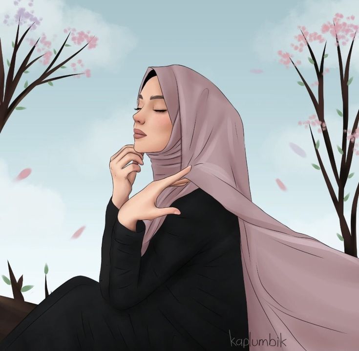 Detail Cute Hijab Cartoon Nomer 4