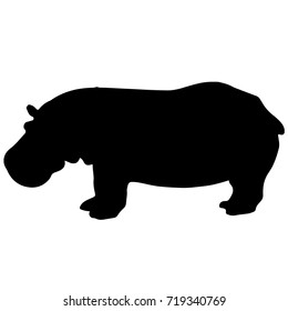 Detail Cute Hippo Silhouette Nomer 4