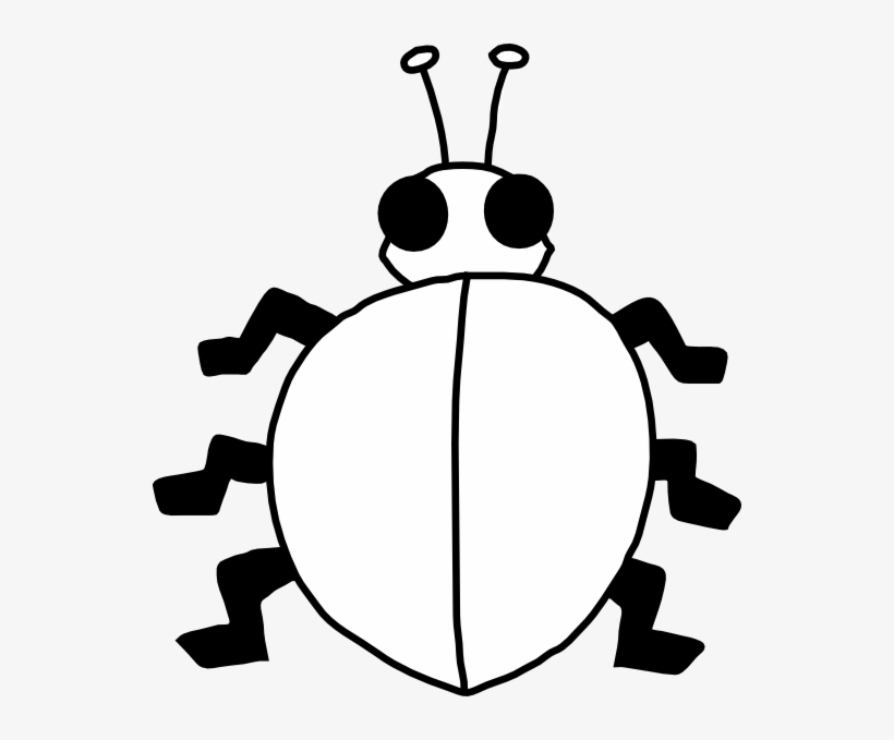 Detail Cute Ladybug Clipart Black And White Nomer 10