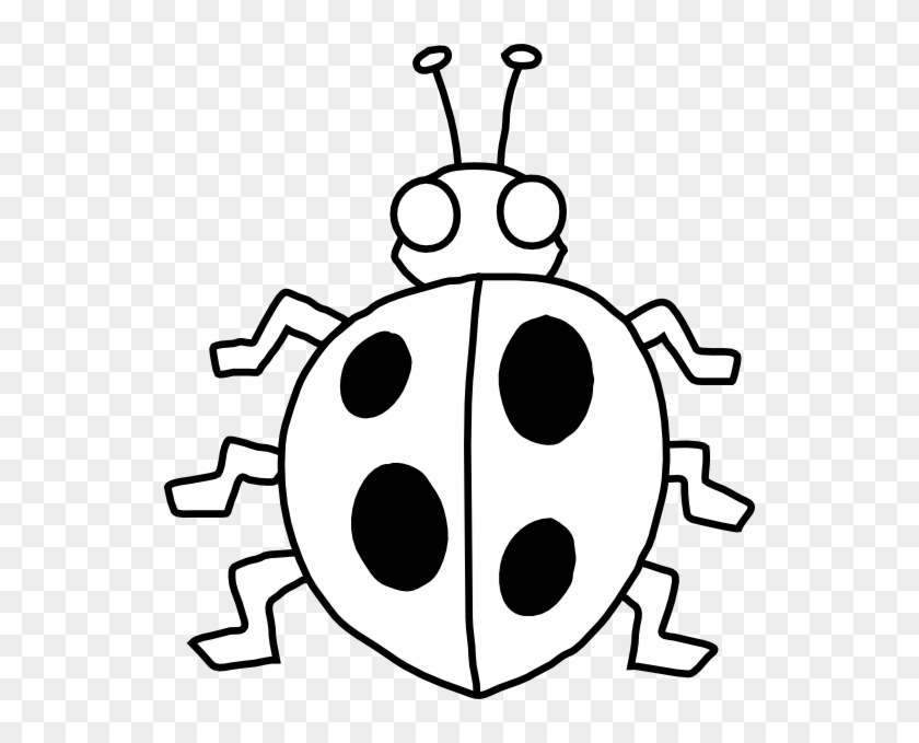 Detail Cute Ladybug Clipart Black And White Nomer 23