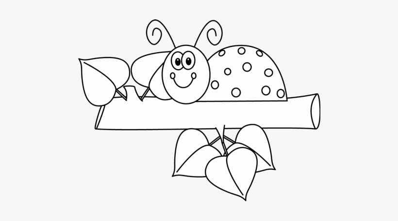 Detail Cute Ladybug Clipart Black And White Nomer 29