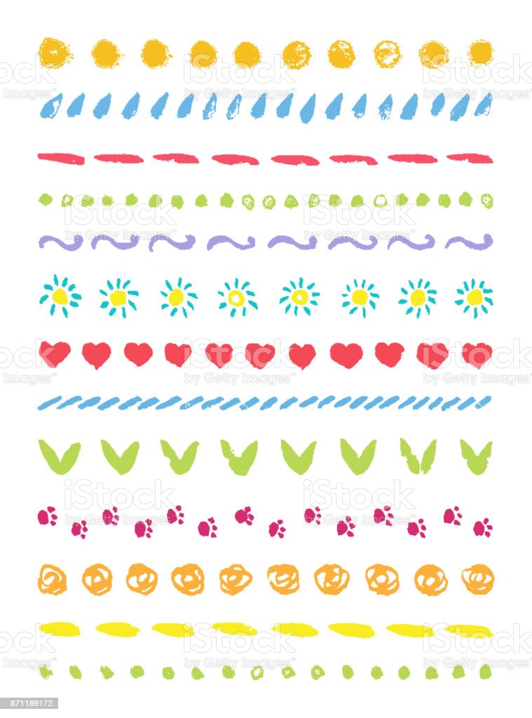 Detail Cute Line Border Nomer 16