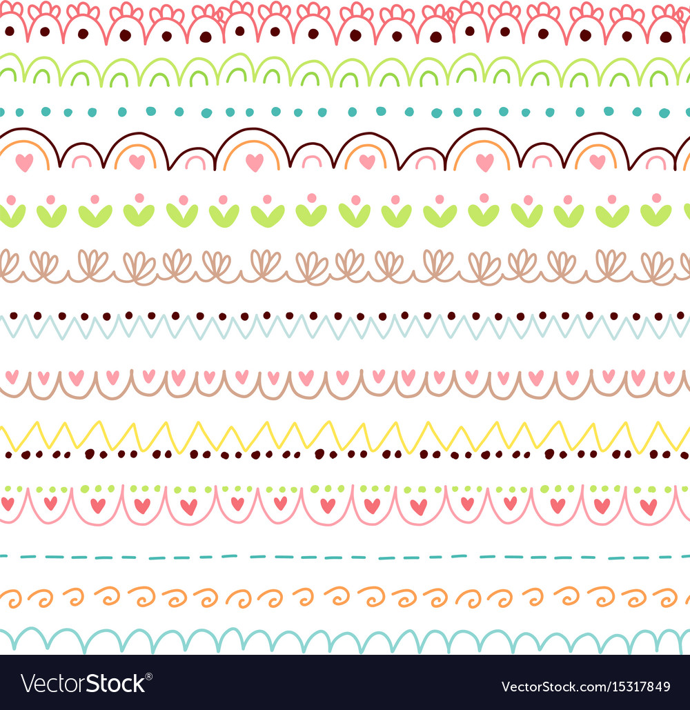 Detail Cute Line Border Nomer 3