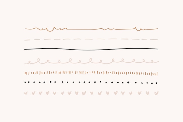 Detail Cute Line Border Nomer 21