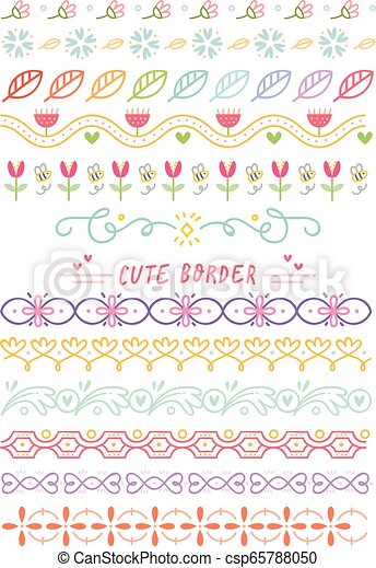 Detail Cute Line Border Nomer 22