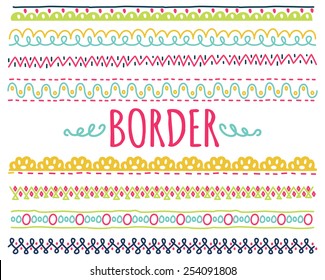 Detail Cute Line Border Nomer 25