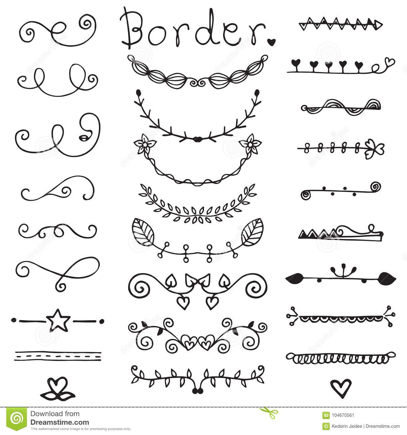 Detail Cute Line Border Nomer 4