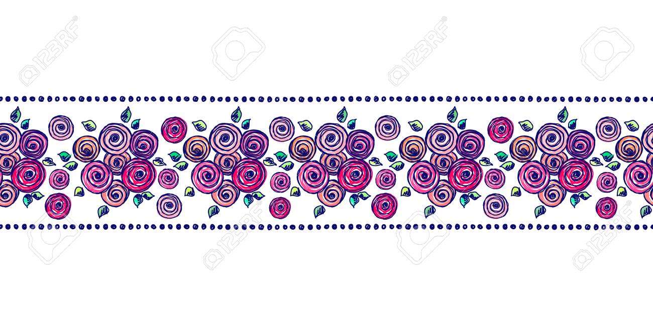Detail Cute Line Border Nomer 39