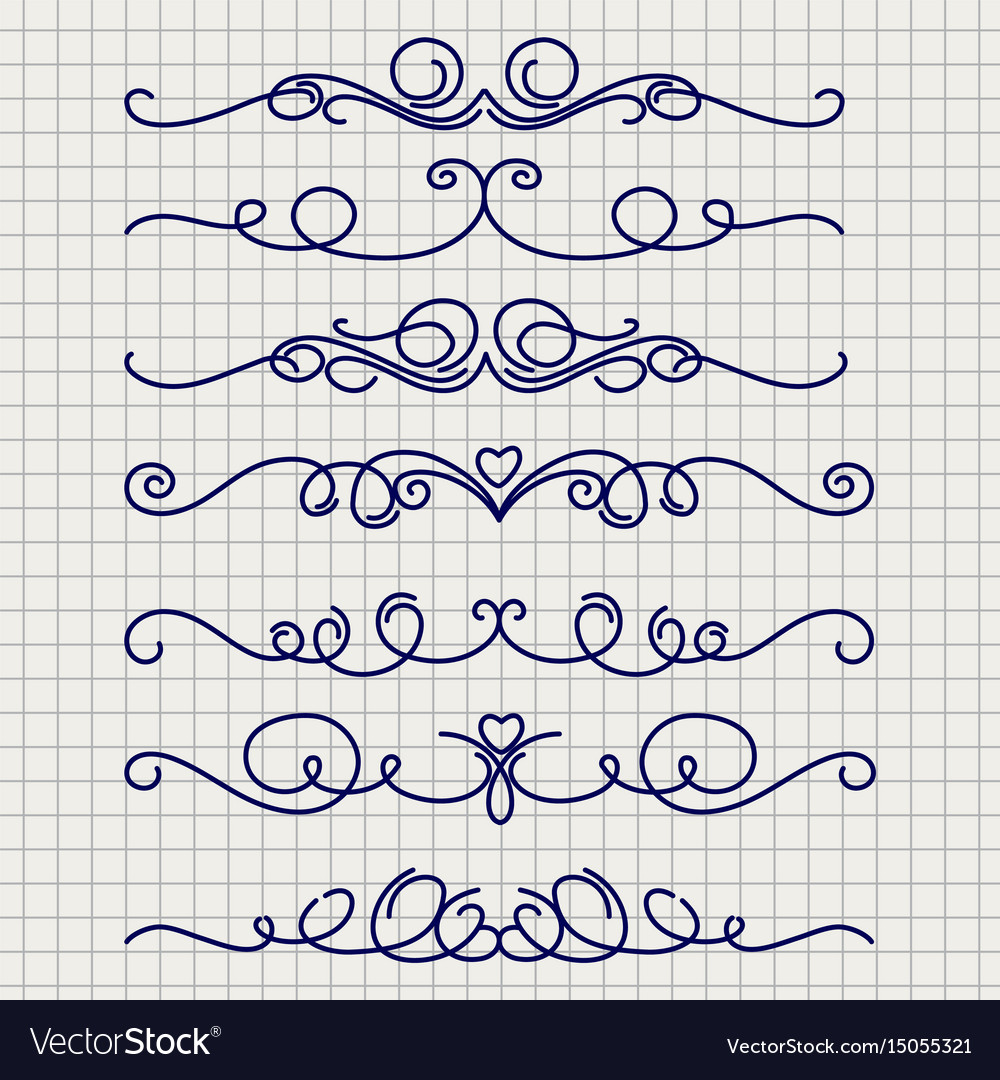 Detail Cute Line Border Nomer 7