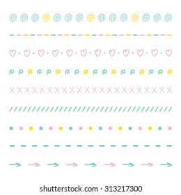 Detail Cute Line Border Nomer 8