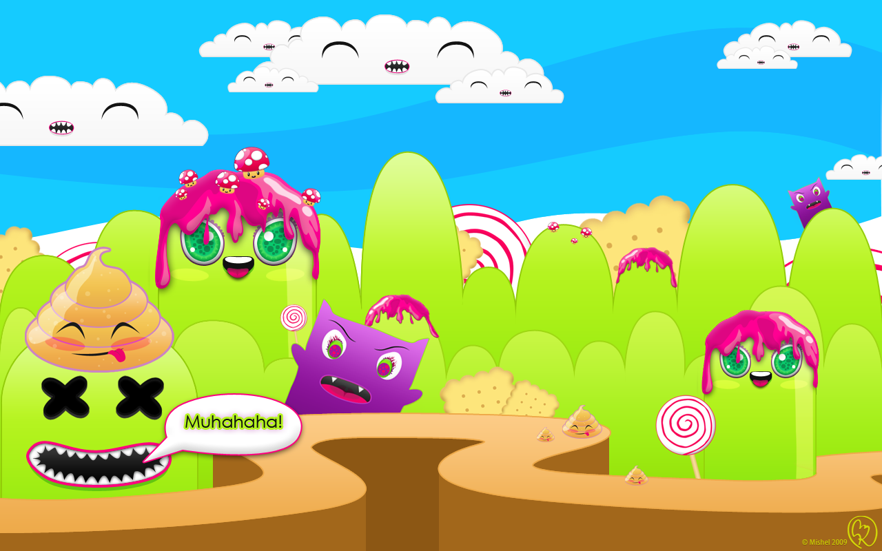 Detail Cute Monster Wallpaper Nomer 38