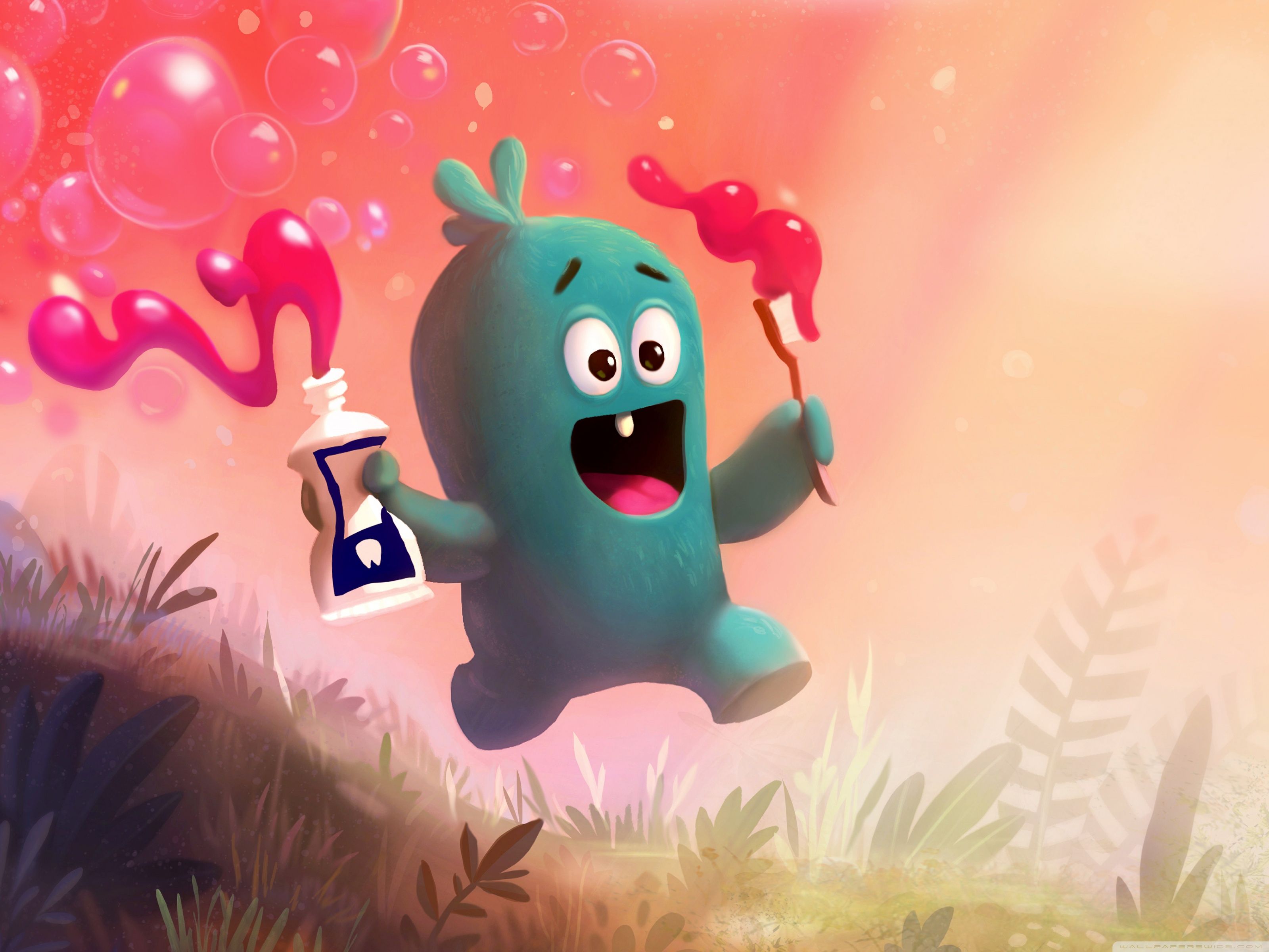 Detail Cute Monster Wallpaper Nomer 41