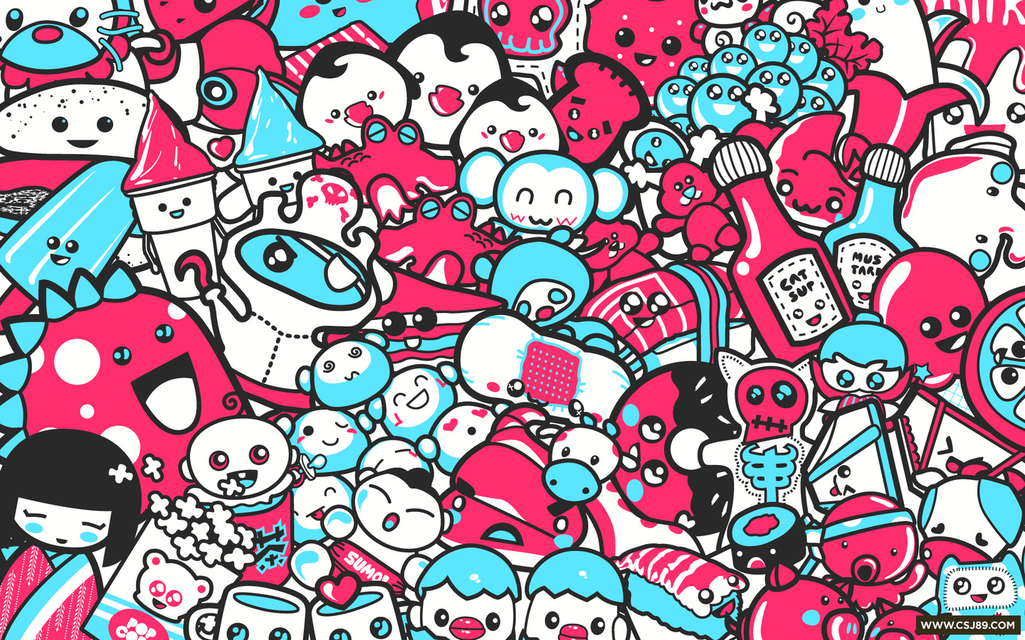 Detail Cute Monster Wallpaper Nomer 43