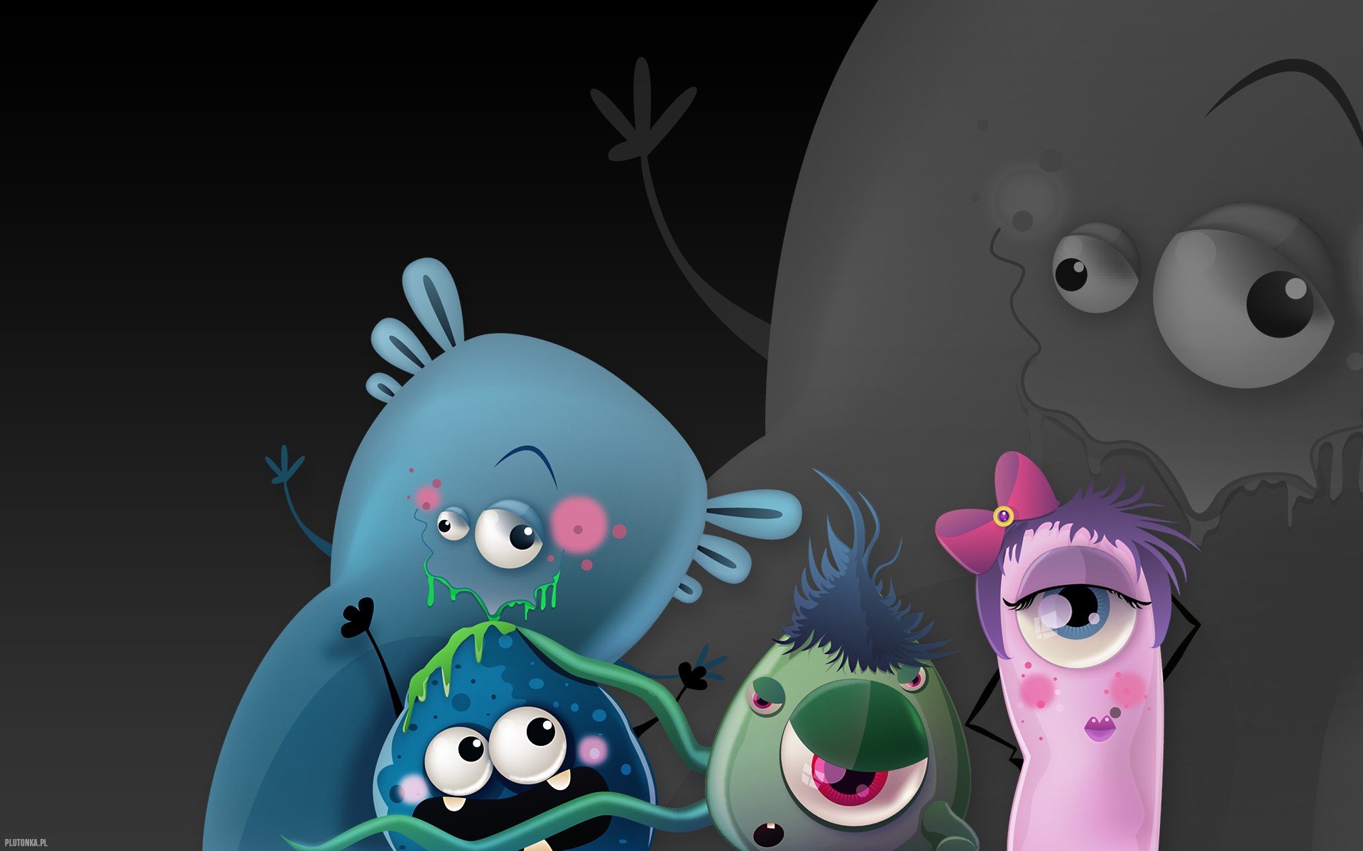 Detail Cute Monster Wallpaper Nomer 48