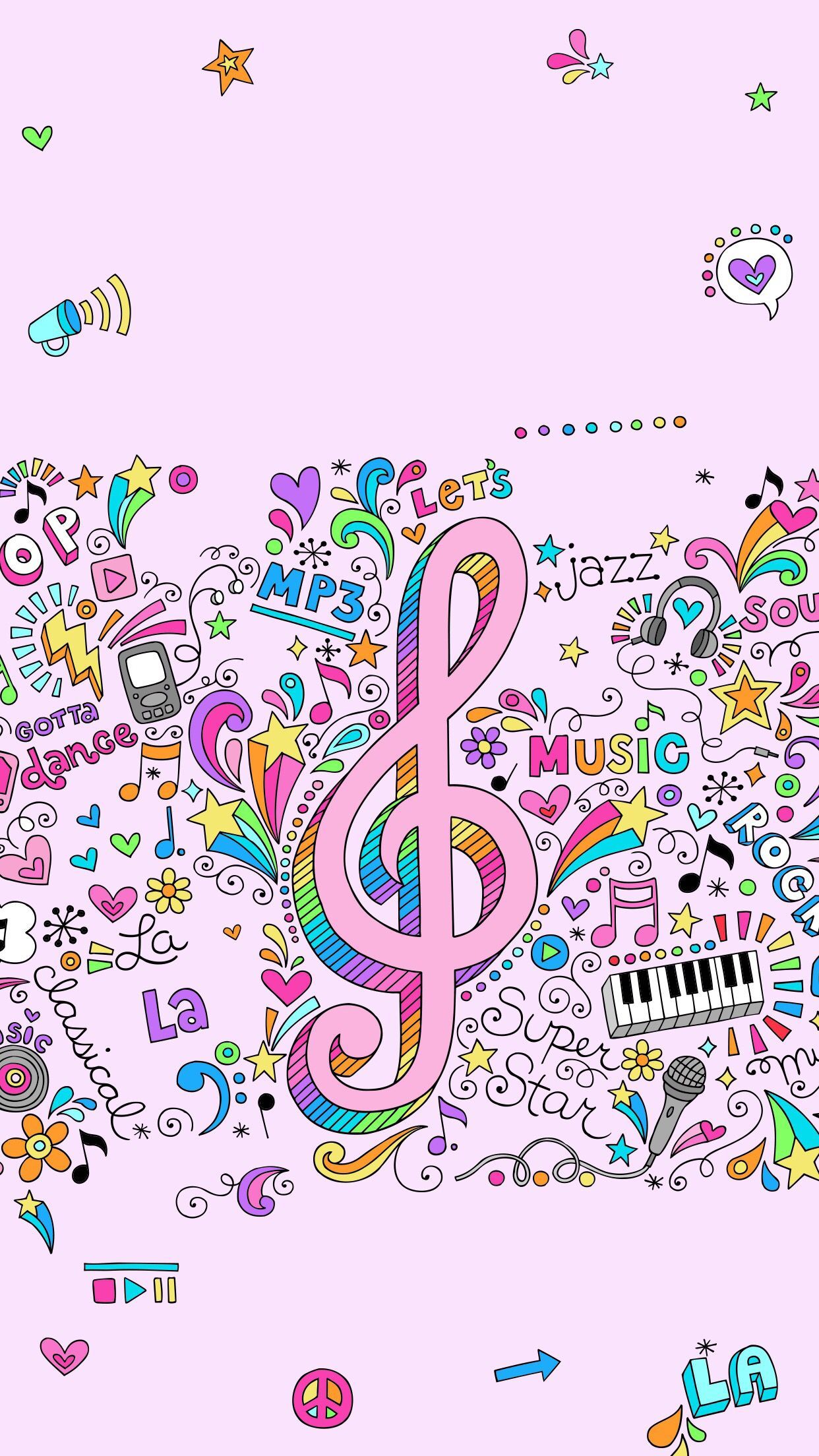 Cute Music Wallpaper - KibrisPDR