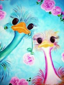 Cute Ostrich Painting - KibrisPDR