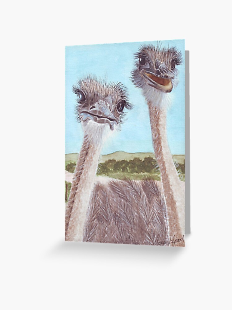 Detail Cute Ostrich Painting Nomer 19