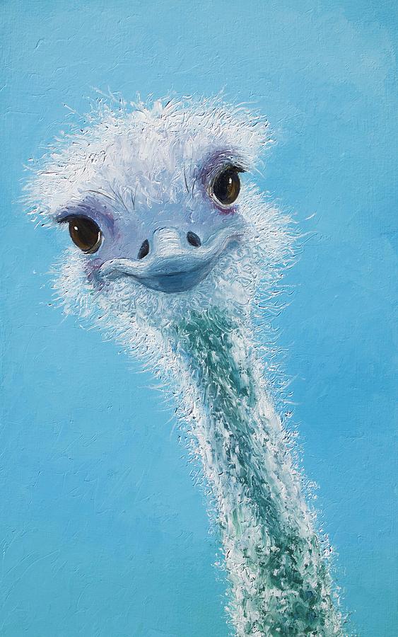 Download Cute Ostrich Painting Nomer 43