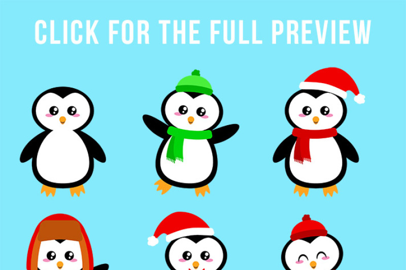 Detail Cute Penguin Christmas Clipart Nomer 41