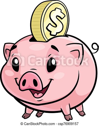 Detail Cute Piggy Bank Clipart Nomer 12