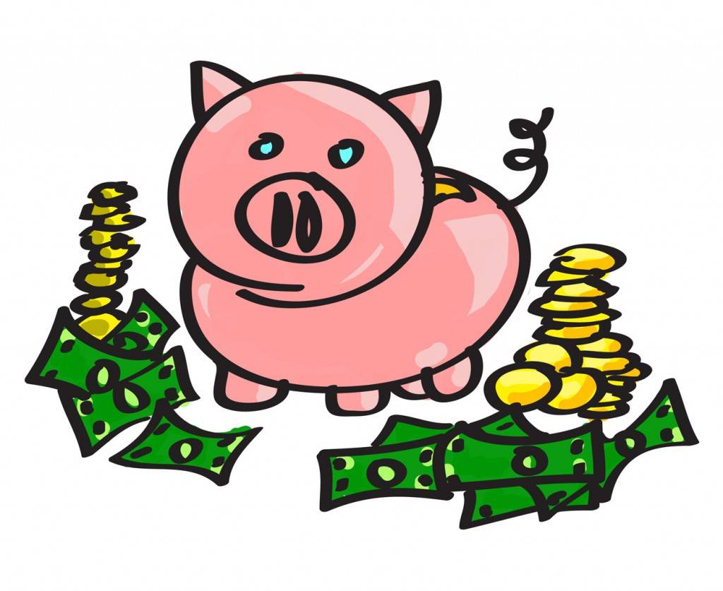 Detail Cute Piggy Bank Clipart Nomer 47