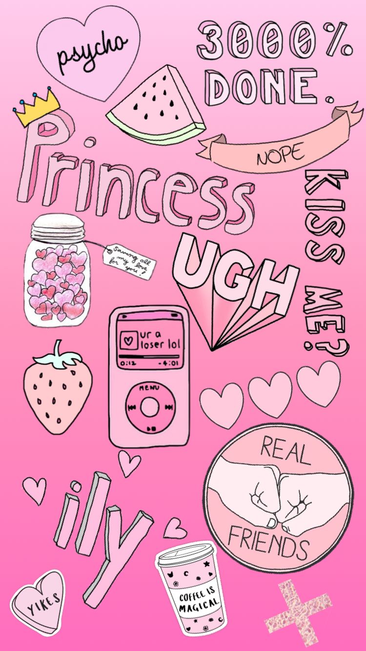 Detail Cute Pink Wallpaper For Iphone Nomer 6