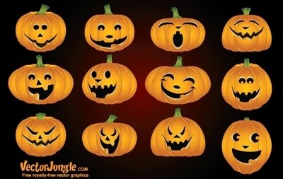 Detail Cute Pumpkin Face Clipart Nomer 20