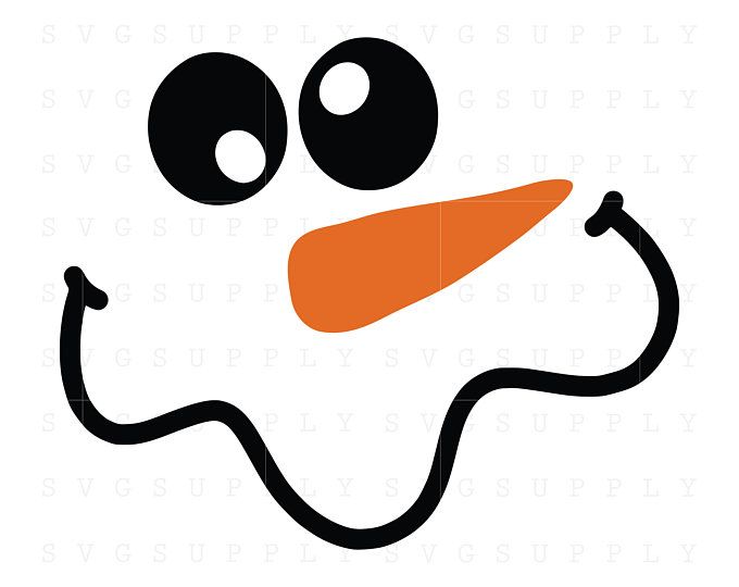 Detail Cute Snowman Face Clipart Nomer 23