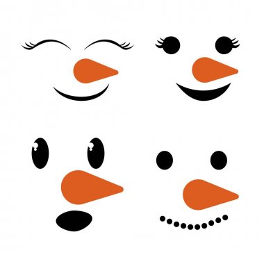 Detail Cute Snowman Face Clipart Nomer 51