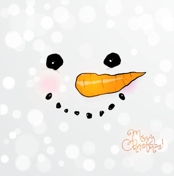 Detail Cute Snowman Face Clipart Nomer 53