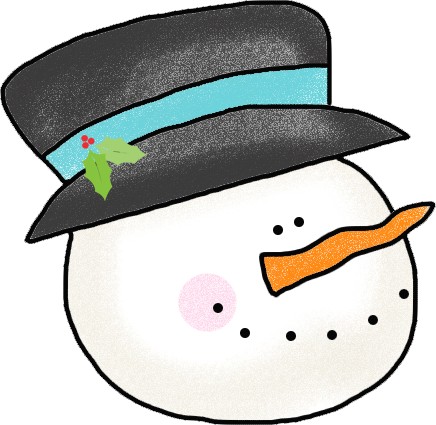 Detail Cute Snowman Face Clipart Nomer 54
