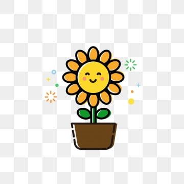 Detail Cute Sunflower Png Nomer 4