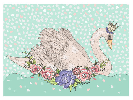 Detail Cute Swan Clipart Nomer 35