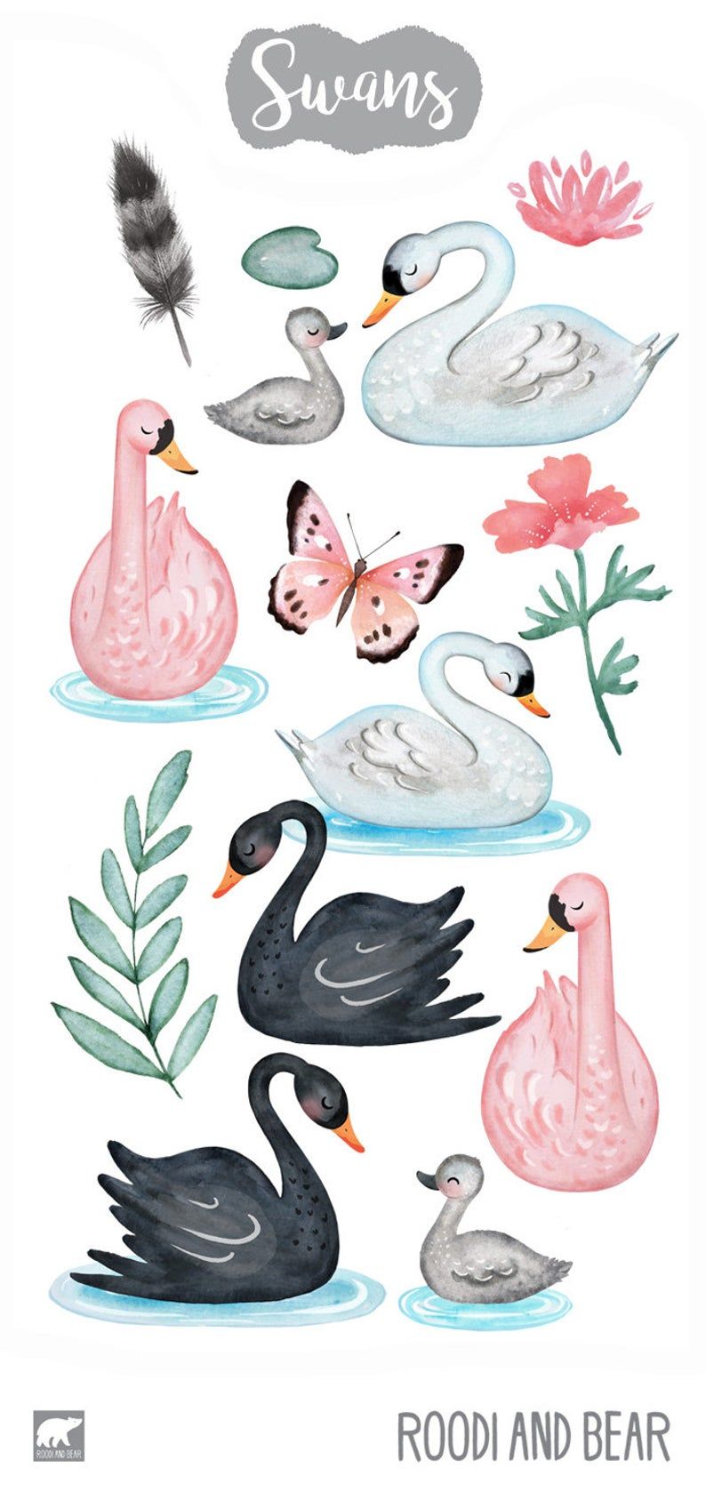 Detail Cute Swan Clipart Nomer 45