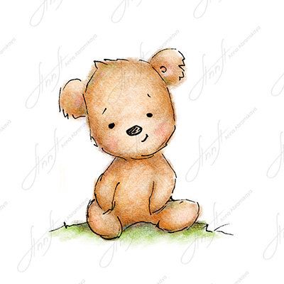 Detail Cute Teddy Bear Sketch Images Nomer 17