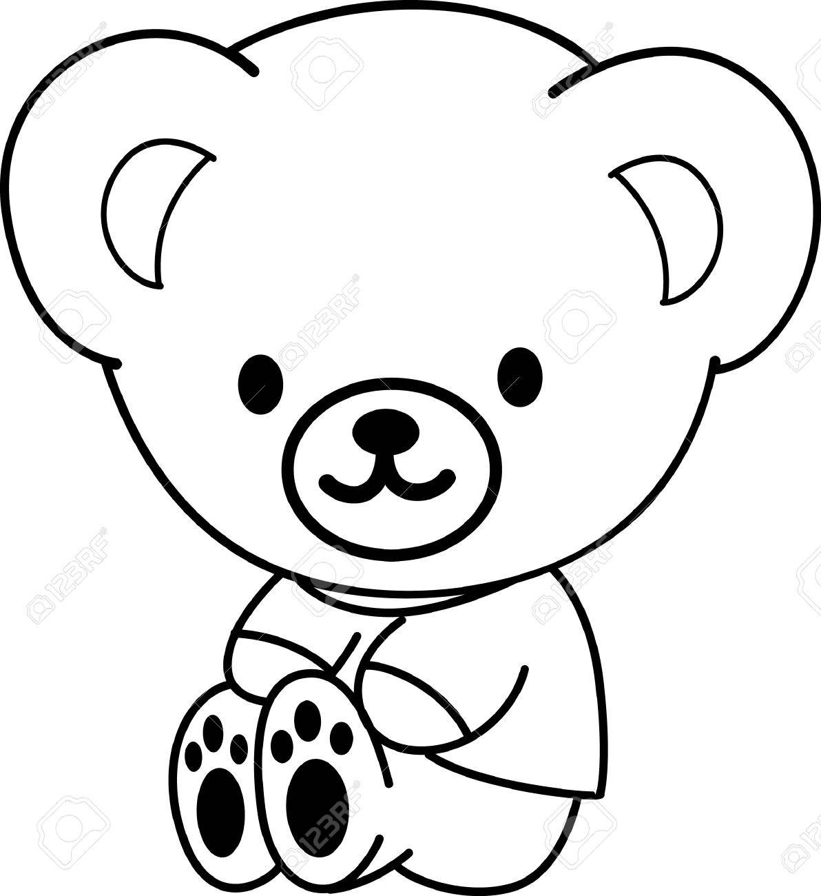 Detail Cute Teddy Bear Sketch Images Nomer 52