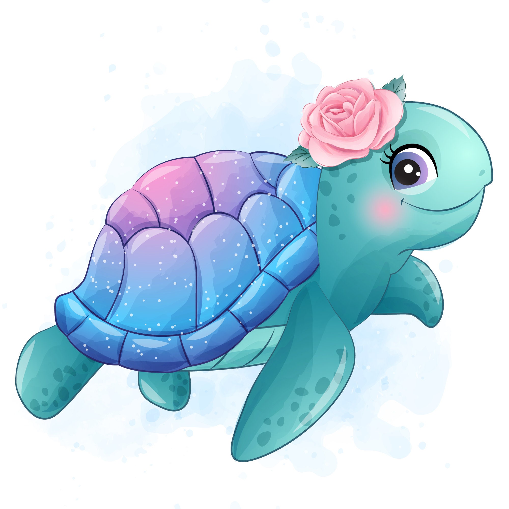 Detail Cute Turtle Clipart Nomer 3