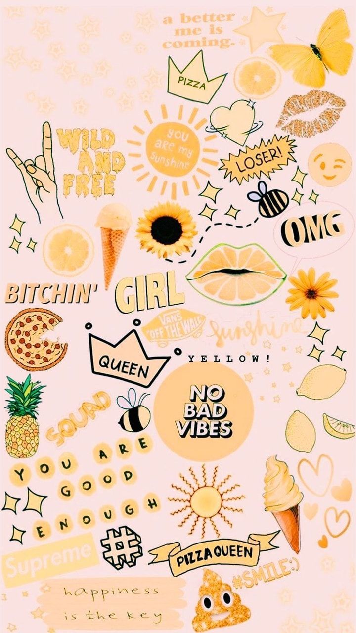 Detail Cute Yellow Background Nomer 43