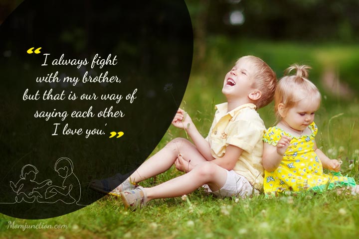 Cute Younger Brother Quotes - KibrisPDR