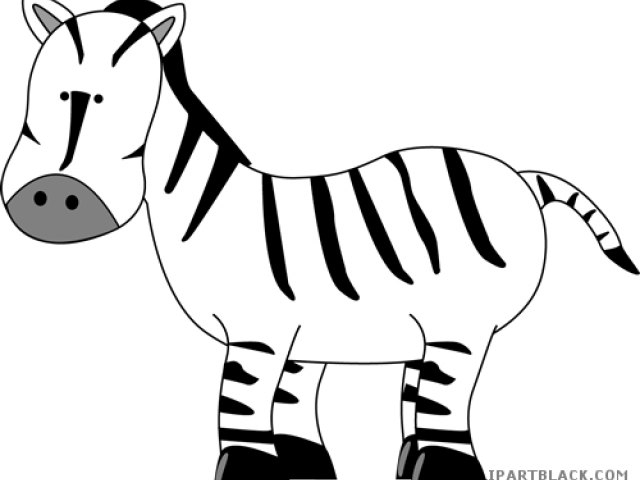 Detail Cute Zebra Clipart Black And White Nomer 11