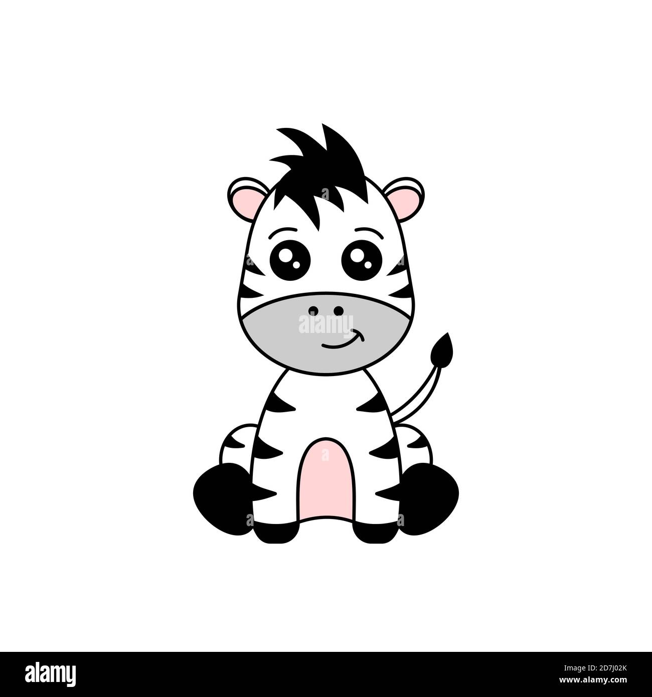 Detail Cute Zebra Clipart Black And White Nomer 40